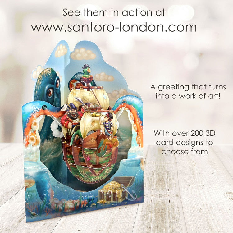 Kartka okolicznościowa Santoro Swing Cards | Piraci