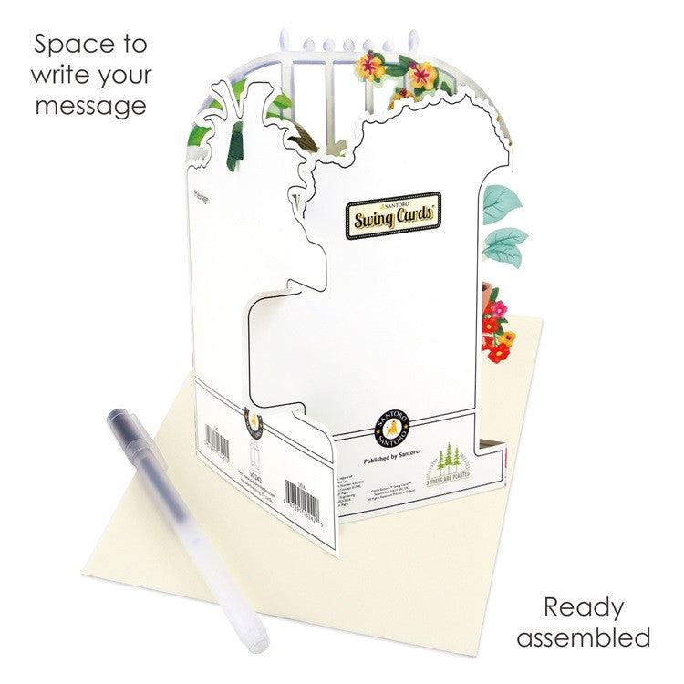 Kartka okolicznościowa Santoro Swing Cards | Ogród botaniczny