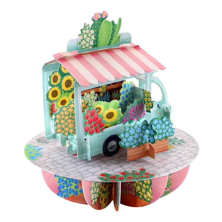 Kartka okolicznościowa Santoro Pirouettes | Kwiatowy stragan