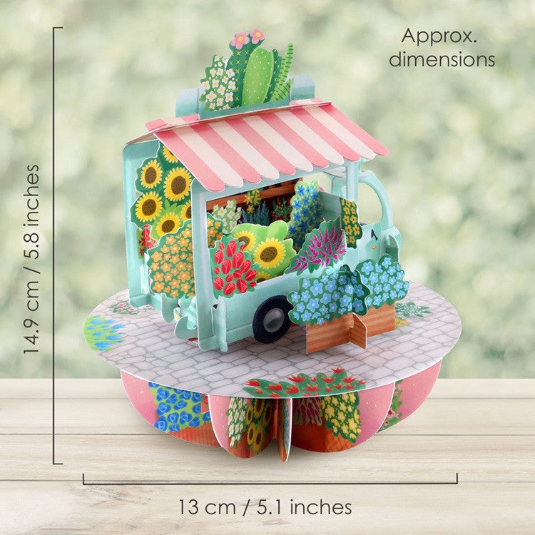 Kartka okolicznościowa Santoro Pirouettes | Kwiatowy stragan