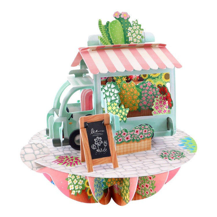 Kartka okolicznościowa Santoro Pirouettes | Kwiatowy stragan