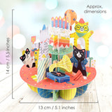 Kartka okolicznościowa Santoro Pirouettes | Kocie urodziny