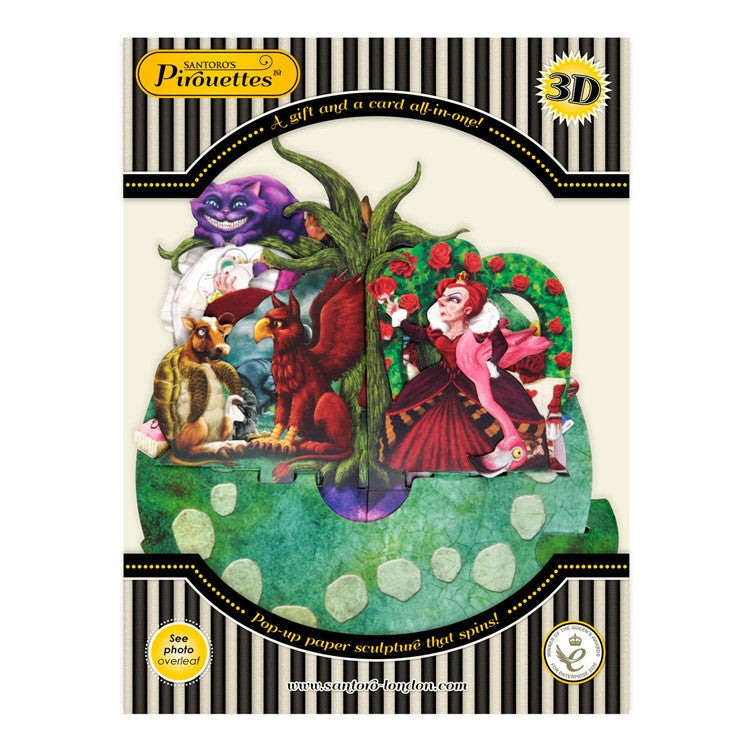 Kartka okolicznościowa Santoro Pirouettes | Alicja w Krainie Czarów