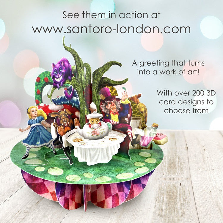 Kartka okolicznościowa Santoro Pirouettes | Alicja w Krainie Czarów