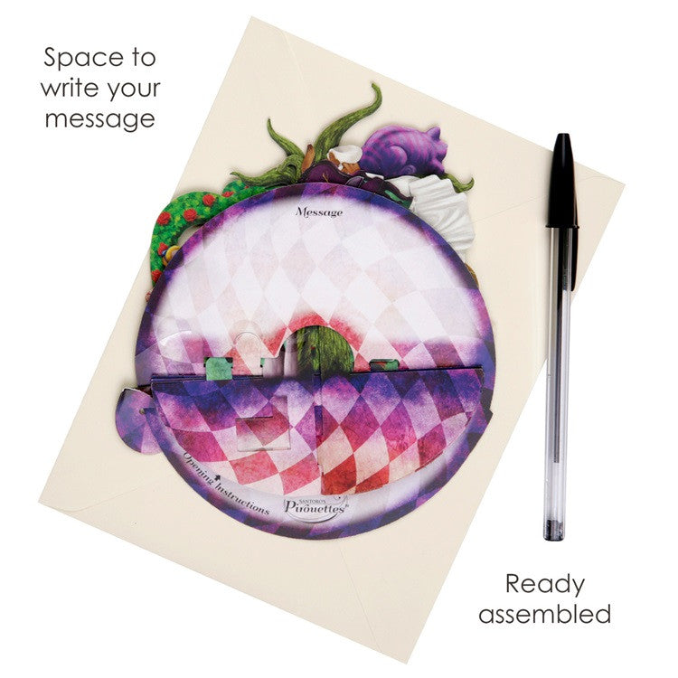 Kartka okolicznościowa Santoro Pirouettes | Alicja w Krainie Czarów