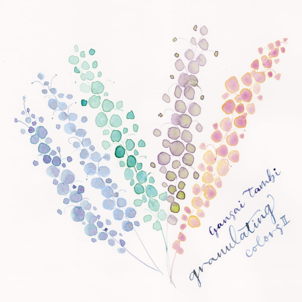 Farby akwarelowe Kuretake Gansai Tambi Granulating Colors 5 sztuk | 2