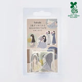 Naklejki Washi w taśmie | Dziewczyna z kwiatami