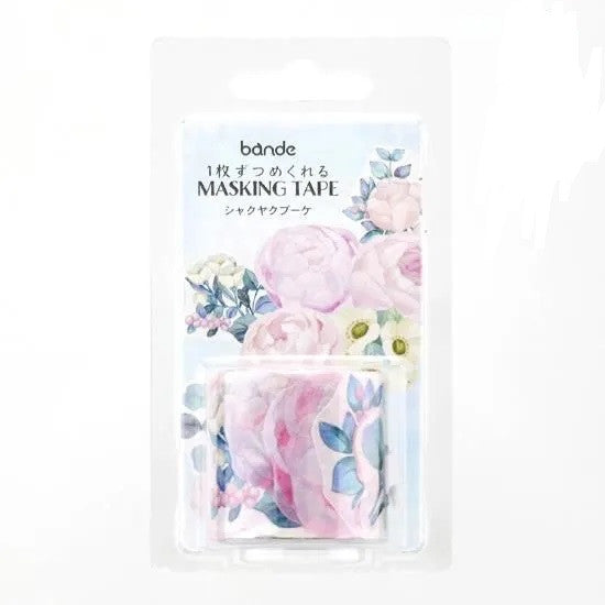 Naklejki Washi w taśmie | Piwonie