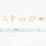 Zestaw naklejek Washi w taśmie | Rumianek