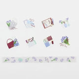 Zestaw naklejek Washi w taśmie | Irysy w mojej torbie