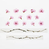 Zestaw naklejek Washi w taśmie | Wiśnia Kawazu