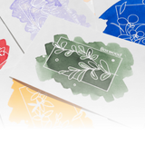 Karty do tworzenia wzorników Colorverse Ink | Dzikie kwiaty B