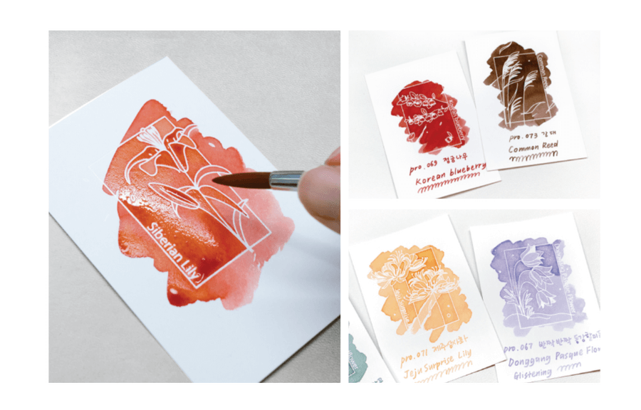 Karty do tworzenia wzorników Colorverse Ink | Dzikie kwiaty B