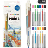 Multi Kredka Pentel 8w1 + 12 wkładów