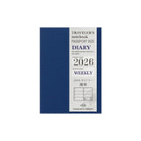 Wkład do Traveler's Noteboook Passport Size 2026 | Tygodniowy (Lipiec - Grudzień)