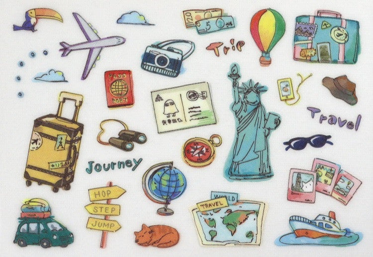 Naklejki transferowe na tkaniny M | Podróż