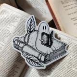 Naklejka winylowa | Duch w bibliotece