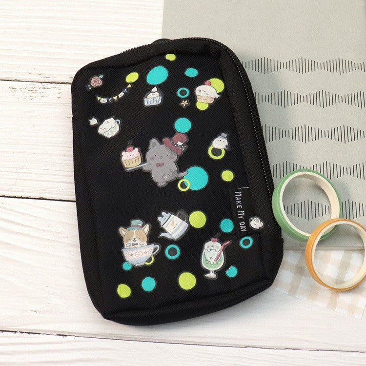 Naklejki transferowe na tkaniny S | Herbatka u kotka