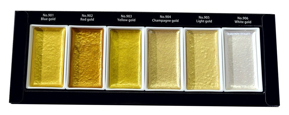 Farby akwarelowe Kuretake Gansai Tambi Starry Colors  6 sztuk