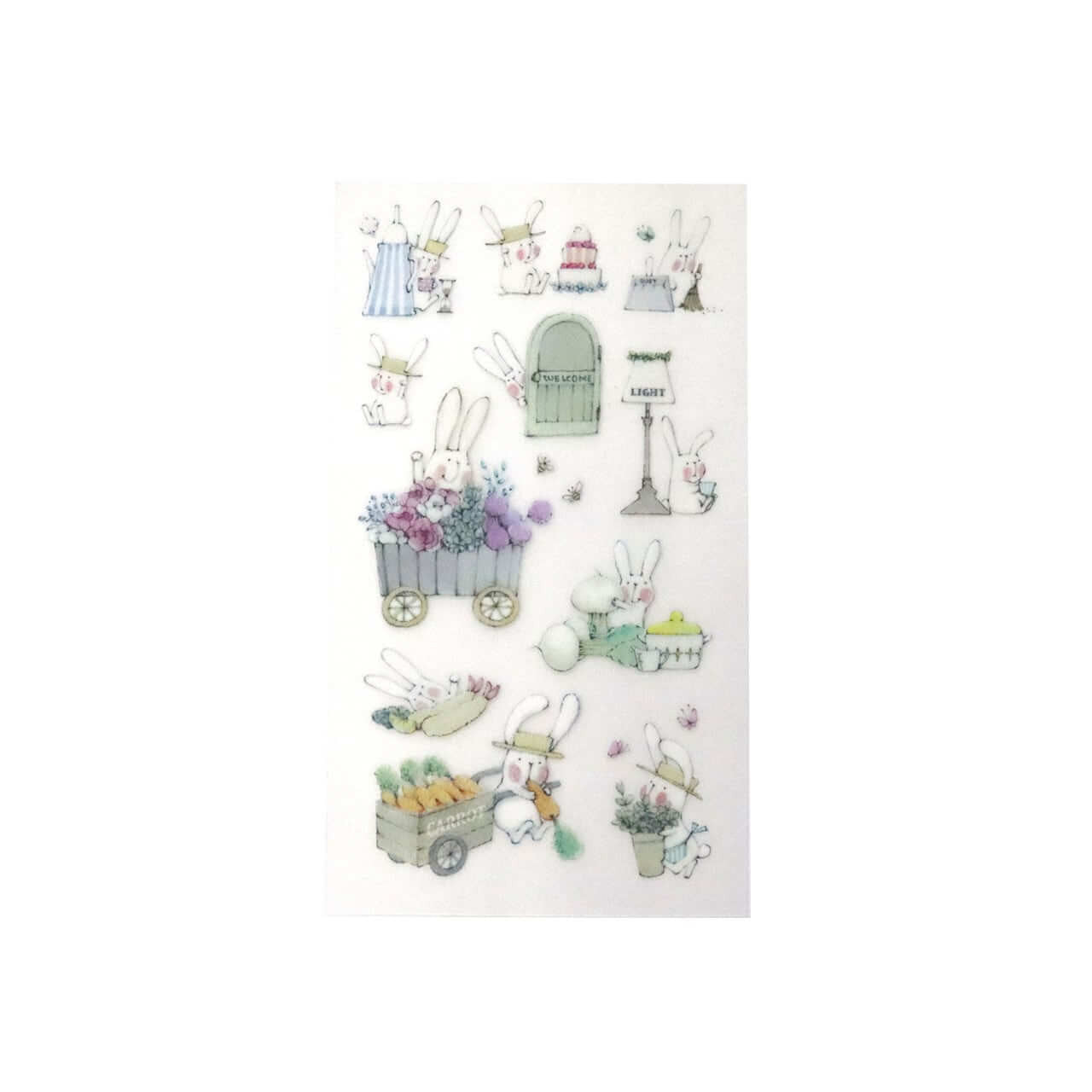 Naklejki transferowe | Biały królik