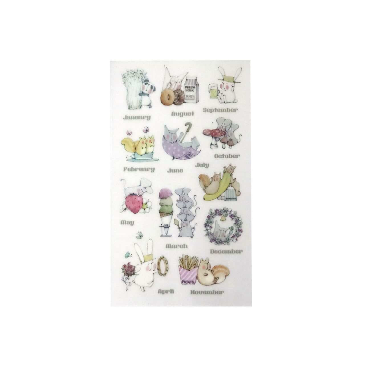 Naklejki transferowe | Wesołe miesiące