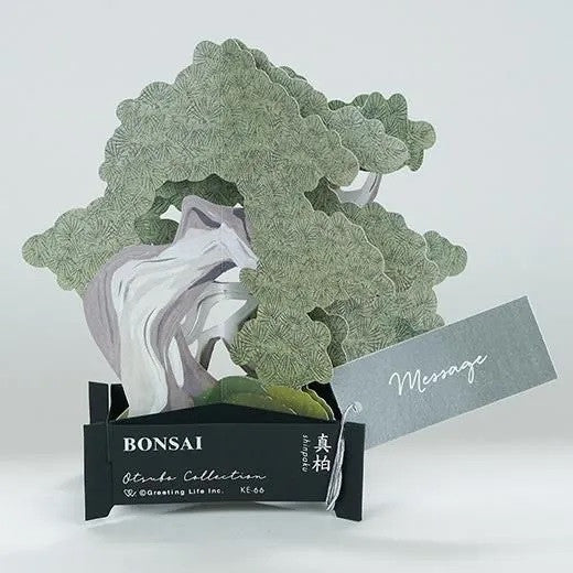 Kartka okolicznościowa 3D Bonsai | Jałowiec chiński