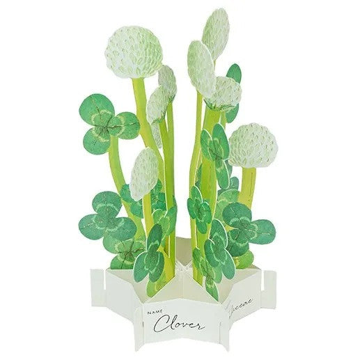 Kartka okolicznościowa 3D Blooming mini | Koniczyna