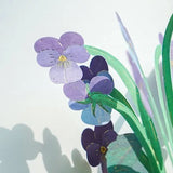 Kartka okolicznościowa 3D Blooming mini | Fiołek