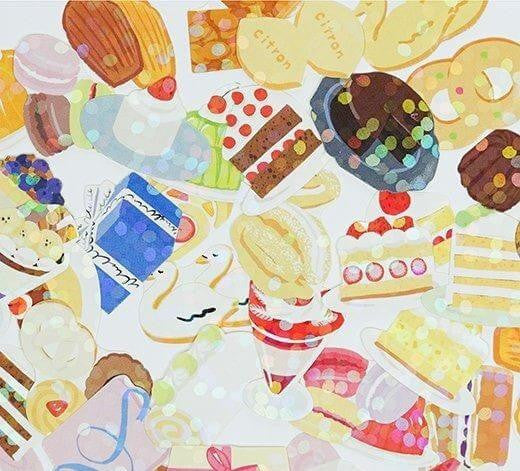 Naklejki w pudełku Hako | Słodycze