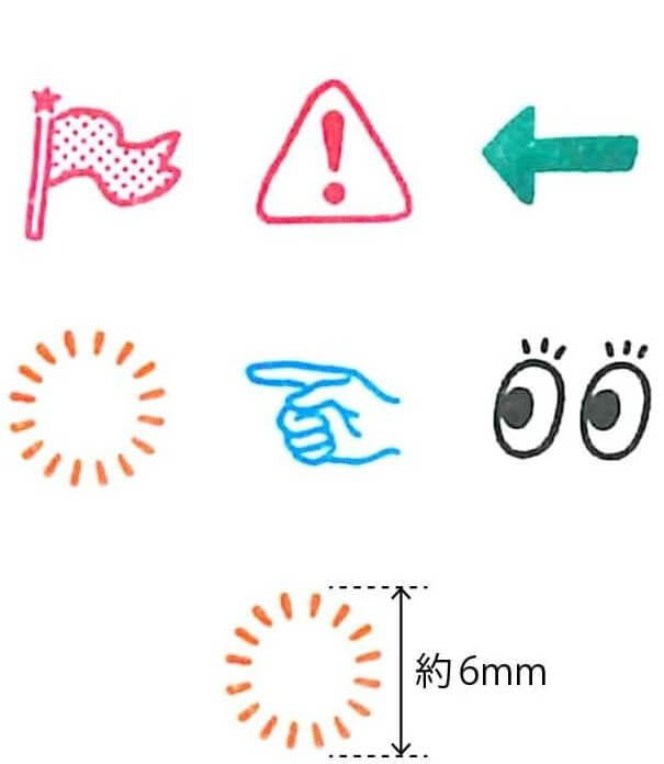 Zestaw pieczątek Pochitto Pick | Znaki