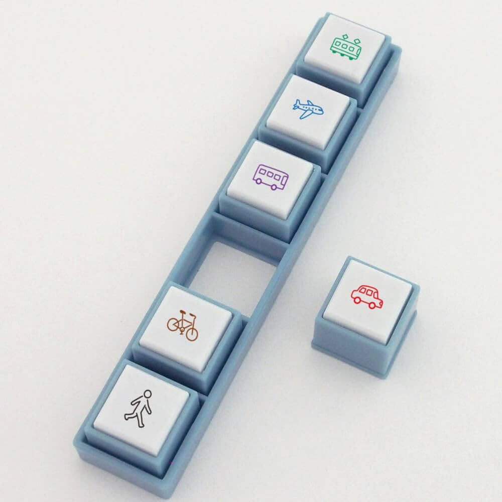 Zestaw pieczątek Pochitto Pick | Pojazdy