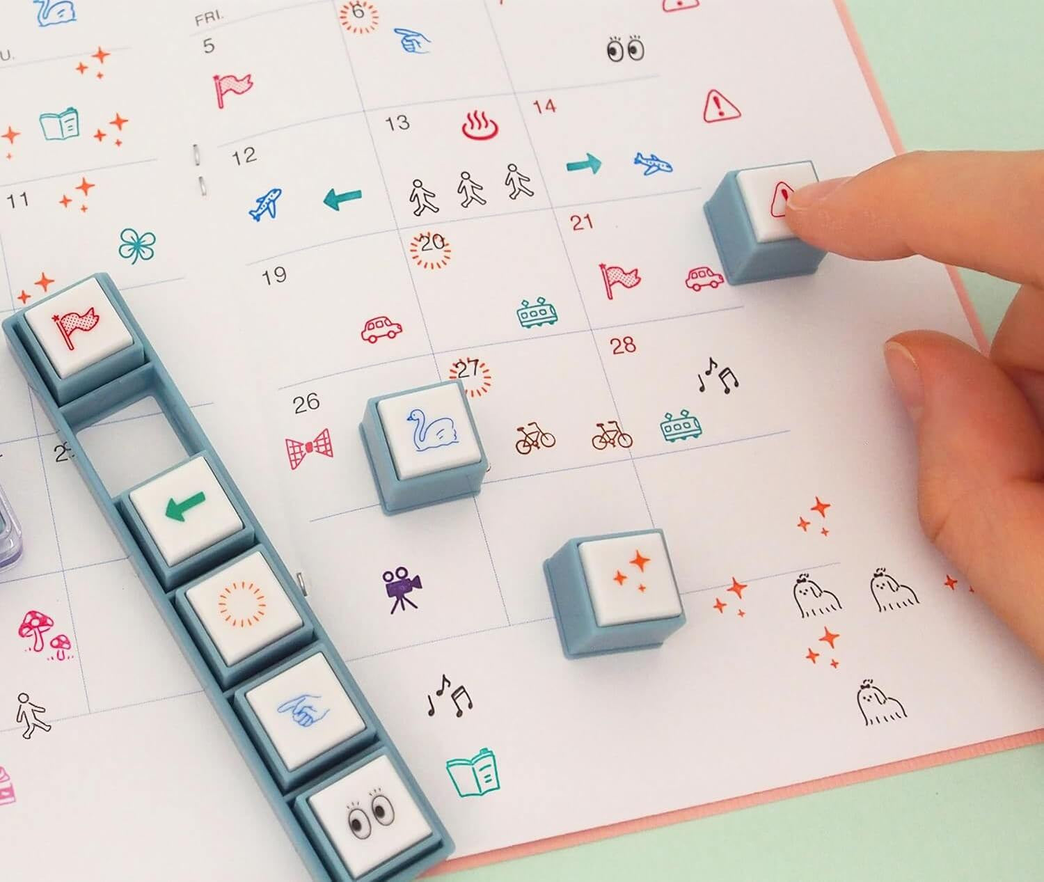 Zestaw pieczątek Pochitto Pick | Pojazdy