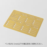 Linijka z szablonem | Tygodniowa lista zadań