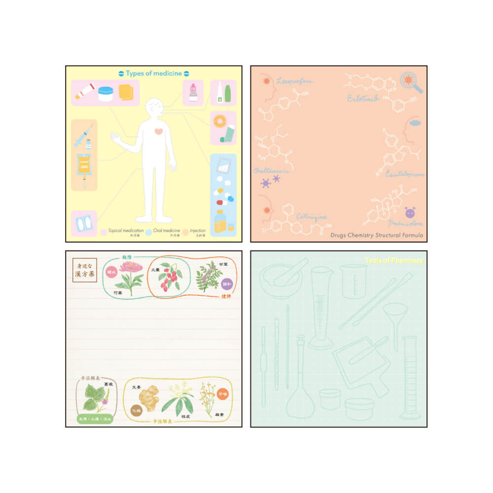 Notes Memo Pad Study Holic | Farmacja