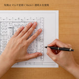 Składana linijka Midori plastikowa 16 cm | Różowa | A