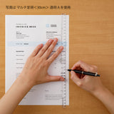 Składana linijka Midori plastikowa 30 cm | Błękitna | A