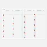 Kalendarz dzienny 2026 Hobonichi Techo Original Book A6 | Edycja angielska