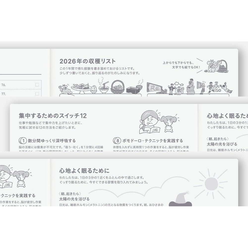 Kalendarz dzienny 2026 Hobonichi Techo Cousin A5 | Edycja japońska