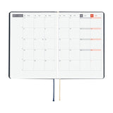 Kalendarz dzienny 2026 Hobonichi Hon A6 Slash Navy | Edycja angielska