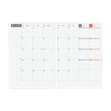 Kalendarz dzienny 2026 Hobonichi Hon A6 Black Gingham | Edycja angielska