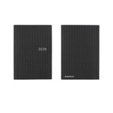 Kalendarz dzienny 2026 Hobonichi Hon A6 Black Gingham | Edycja angielska