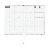 Kalendarz dzienny 2026 Hobonichi Hon A6 | Liberty Fabrics: Sasha Kiora | Edycja angielska