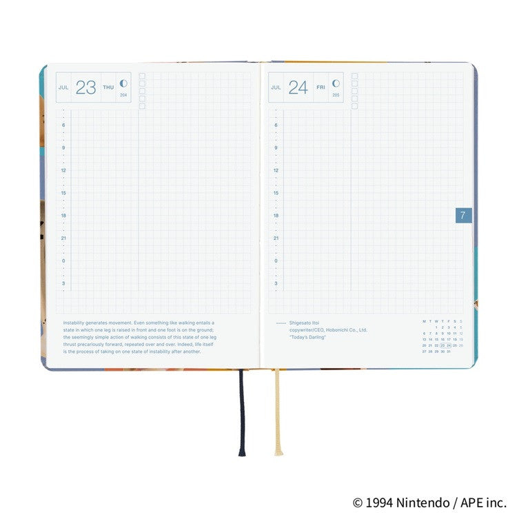 Kalendarz dzienny 2026 Hobonichi Hon A6 | MOTHER: Clay Figurines | Edycja angielska