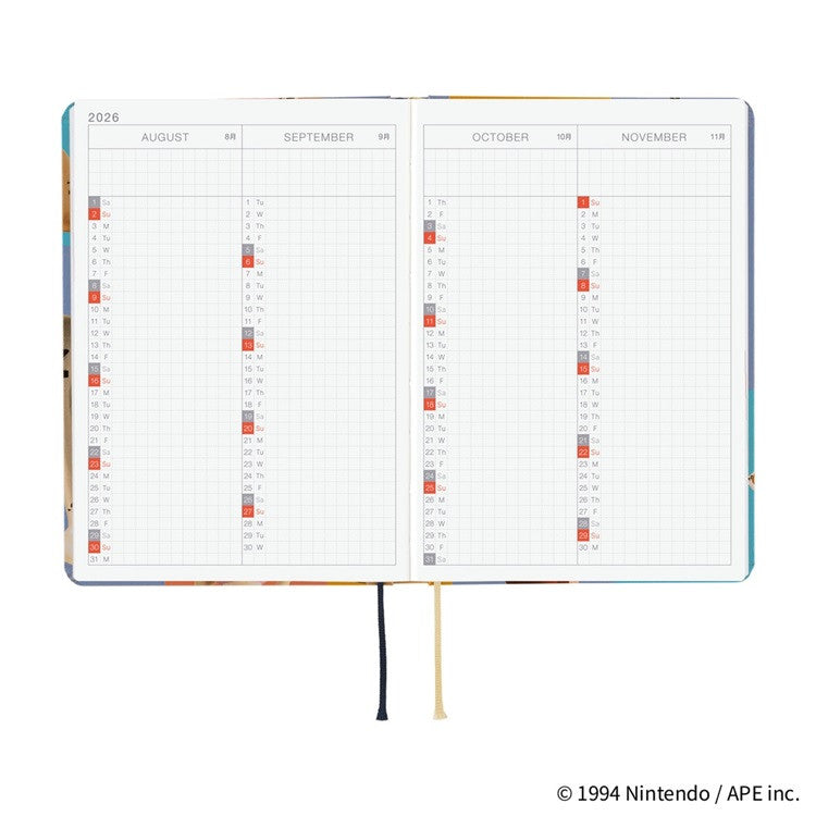 Kalendarz dzienny 2026 Hobonichi Hon A6 | MOTHER: Clay Figurines | Edycja angielska