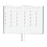 Kalendarz dzienny 2026 Hobonichi Hon A5 Slash Navy | Edycja angielska