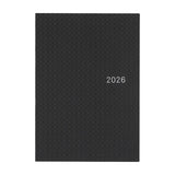 Kalendarz dzienny 2026 Hobonichi Hon A5 Black Gingham | Edycja angielska