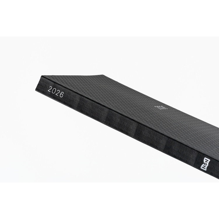 Kalendarz dzienny 2026 Hobonichi Hon A5 Black Gingham | Edycja angielska