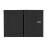 Kalendarz dzienny 2026 Hobonichi Hon A5 Black Gingham | Edycja angielska