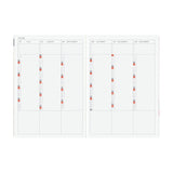 Kalendarz dzienny 2026 Hobonichi Hon A5 Black Gingham | Edycja angielska