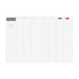 Kalendarz dzienny 2026 Hobonichi Hon A5 Black Gingham | Edycja angielska